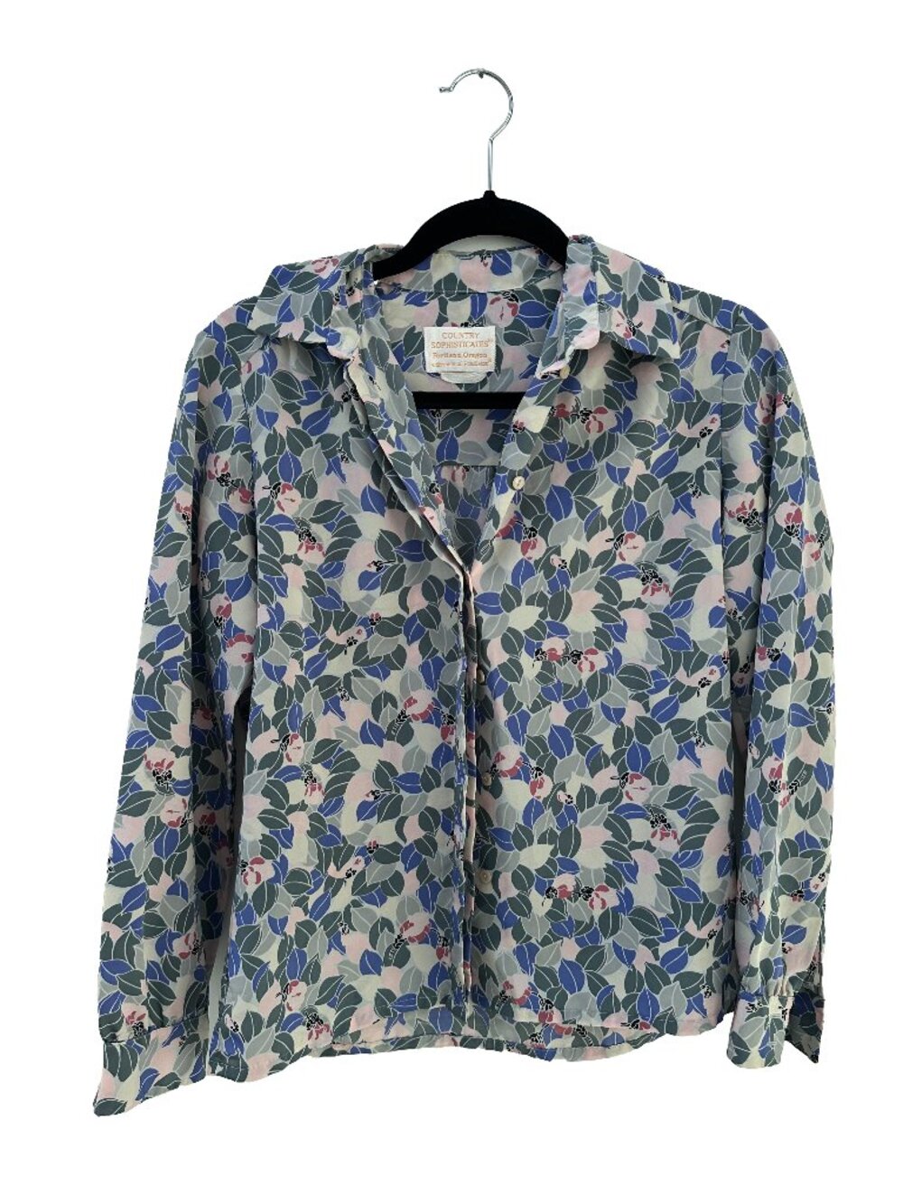 Vintage Pendleton Country Sophisticates Floral Button Up Blouse